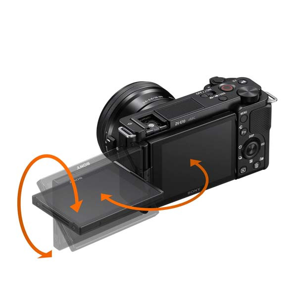 sony alpha flip screen